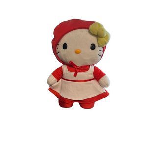 Japan Sanrio Plush Hello Kitty Red Riding Hood Costume Plush 9.5”
